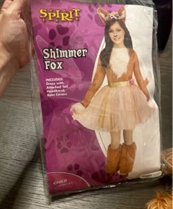 Spirit Shimmer Fox Girls Halloween Costume size 6-7