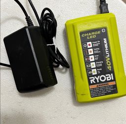 RYOBY 40V LITHIUM CHARGER LED