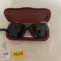 Gucci Black And Grey Sunglasses 
