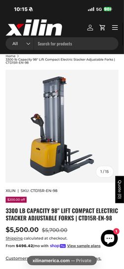 Semi-Electric Stacker,