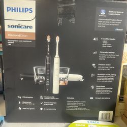 Philips Sonicare DiamondClean Connected Rechargeable Electric Toothbrush, 2-pack