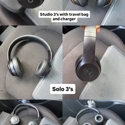 3 Different Pairs Of Headphones