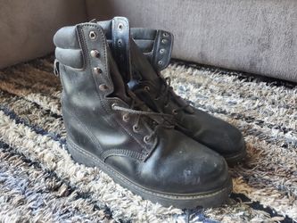 Black leather oil resistant thinsulate work boots size 13d Asking 25 Pick up is in allen tx