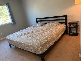 King size bed and mattress