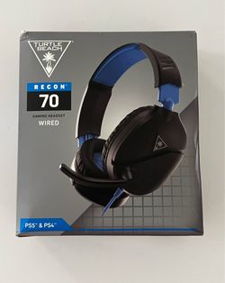 New-Turtle Beach Ear Force Recon 70 Wired Gaming Headset [ Black / Blue ]