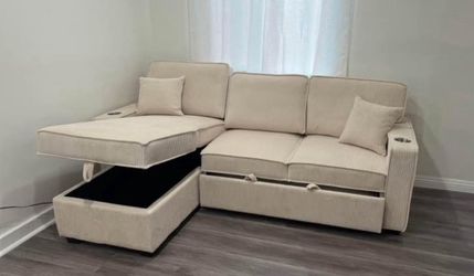 New sleeper sectional couch / free delivery
