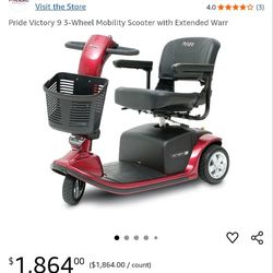 Pride Victory 9 3-Wheel Mobility Scooter