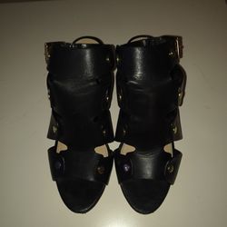 Vince Camuto Womens Ekerd Open Toe Ankle Strap Leather Classic Pumps