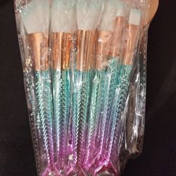Mermaid makeup brushes