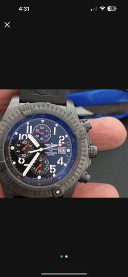 Breitling limited edition super avenger black steel