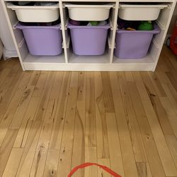 IKEA TROFAST Toy Storage Organizer w/ Bins – Excellent Condition