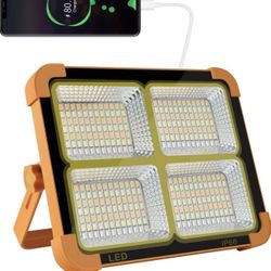 Portable LED Work Solar Light 100W 16500mAh 10000 LM with Stepless Brightness Job Site Battery Rechargeable LED Floor Light for Emergency Worklight fo