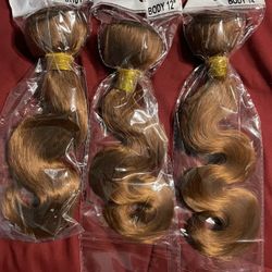 Bundles Human Hair 08 10 12 Inch Body Wave 30 Light Brown
