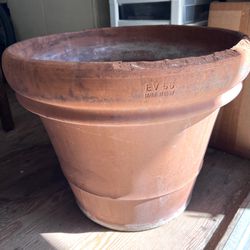 22 in. Extra Large Heavy Rimmed Terra Cotta Clay Pot
