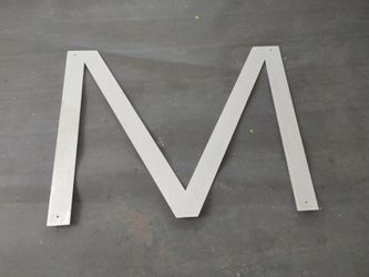 Stainless Steel Letter - M
