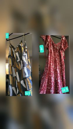 Plus size clothing 2-3x new with tags some no tags new and used  each item for $5 ,
