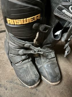 Motorcross boots.