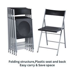 Jewel Plastic Folding Chair Set of 6