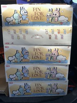 LABUBU PIN FOR LOVE A-M-? SEALED CASE POP MART