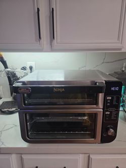 Like New Ninja Double Oven, 12-in-1, FlexDoor, Stainless Steel, DCT401