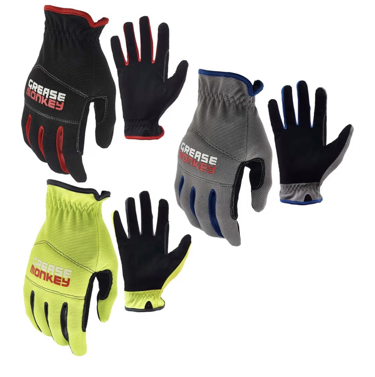 Greasy monkey gloves - 3 Pack 