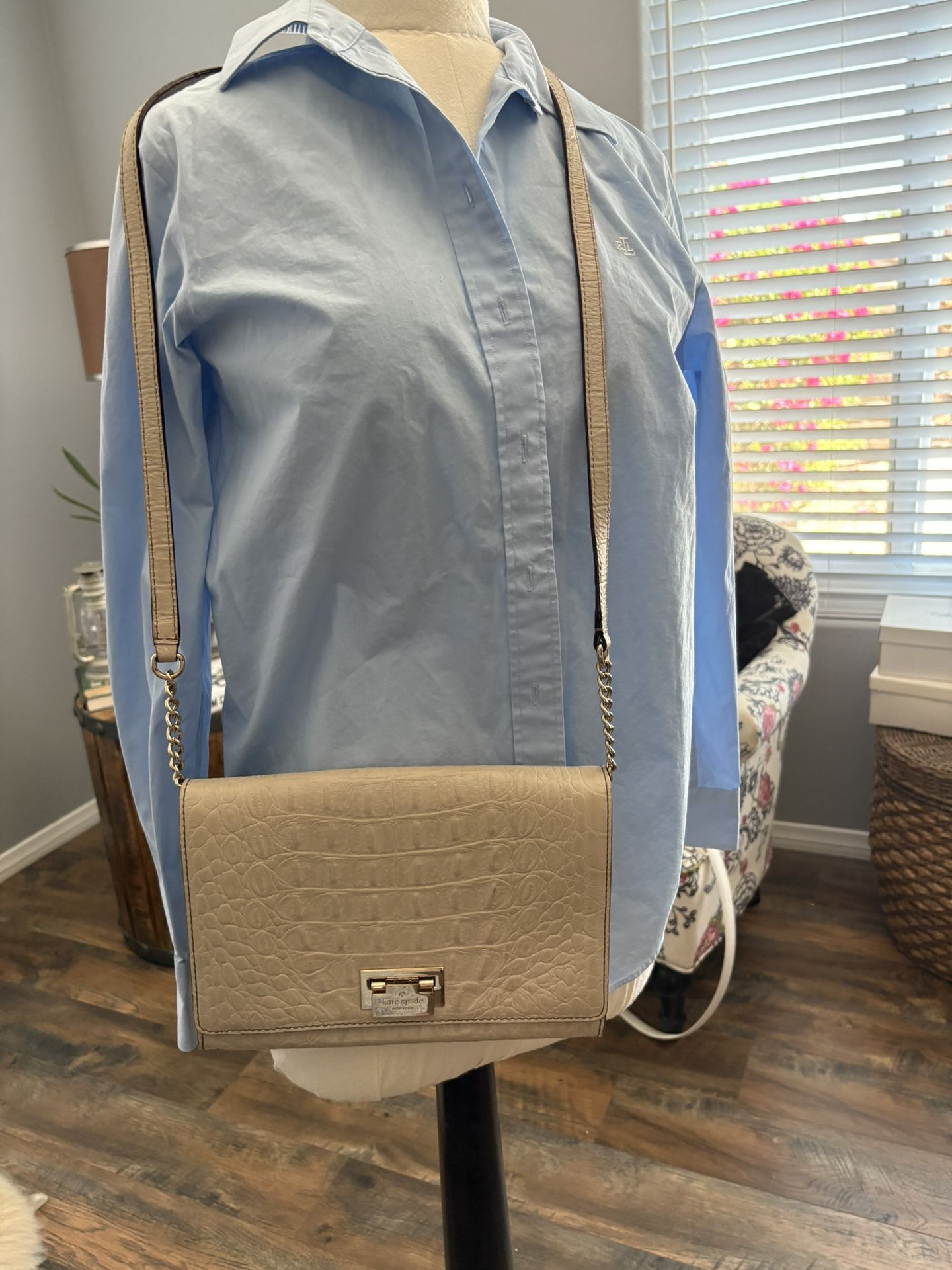 Kate Spade NY Orchard V Crocodile Crossbody