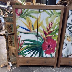 SALE! Mindi Wood Tropical Door Chest Cupboard 
