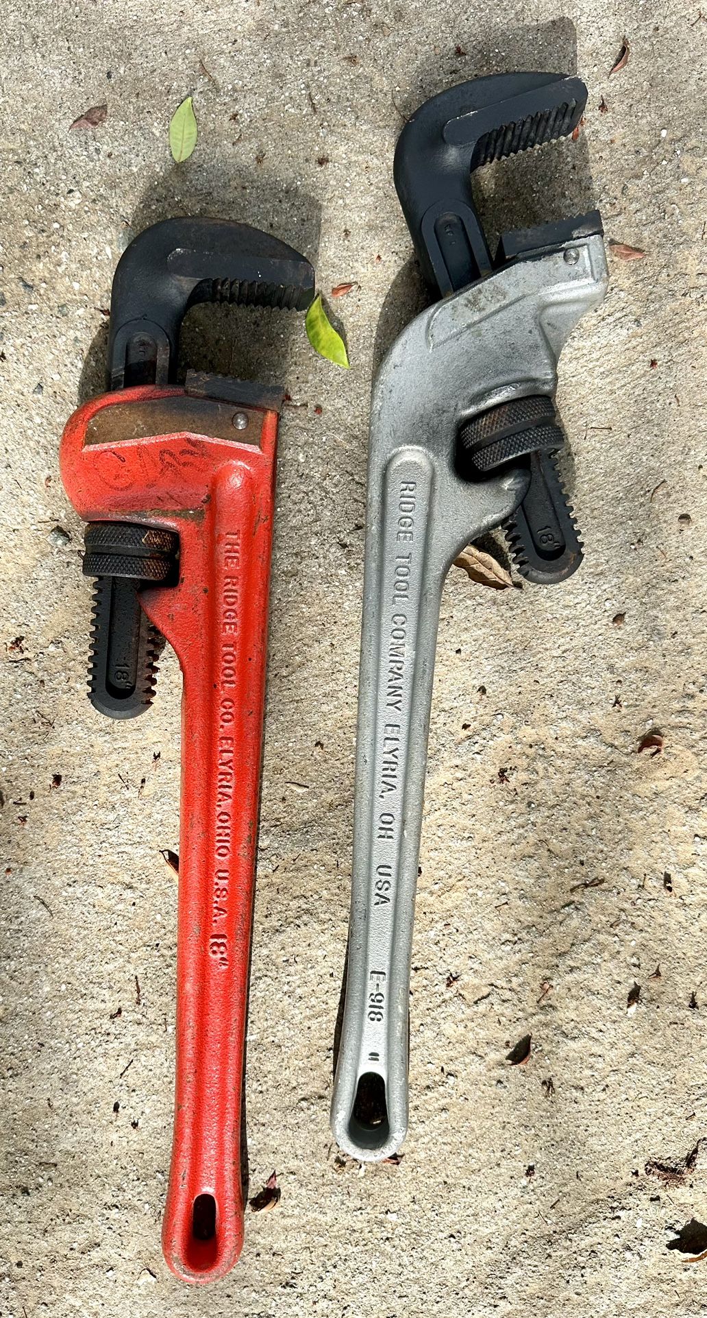 Two Rigid Pipe WrenchesExcellent Shape
