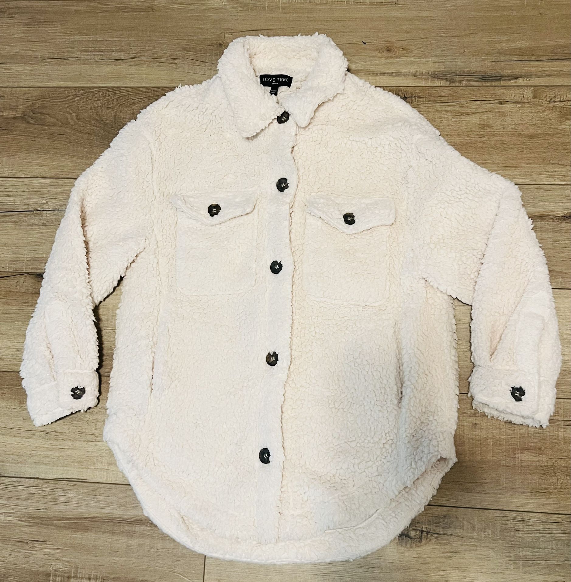 Love Tree Sherpa Fleece Women’s Jacket