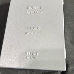 Huot Drill Index 1 To 10 By 0.5 mm