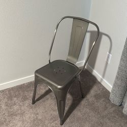 Galvanized Metal Chair 