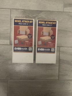 Evermark Stair Parts 5 in. Unfinished Red Oak Box Newel Post Attachment Kit (Bundle Of 2)