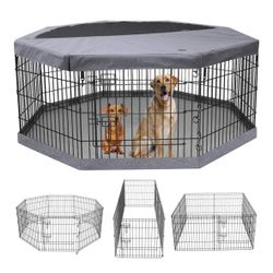 Dog Exercise Pen/Pet Puppy Playpen Kennels Yard Fence 