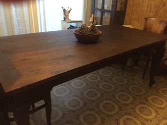 Dining Room Table - Dark Real Wood $800