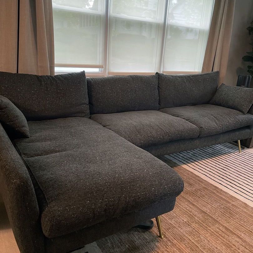 Couch + ottoman 
