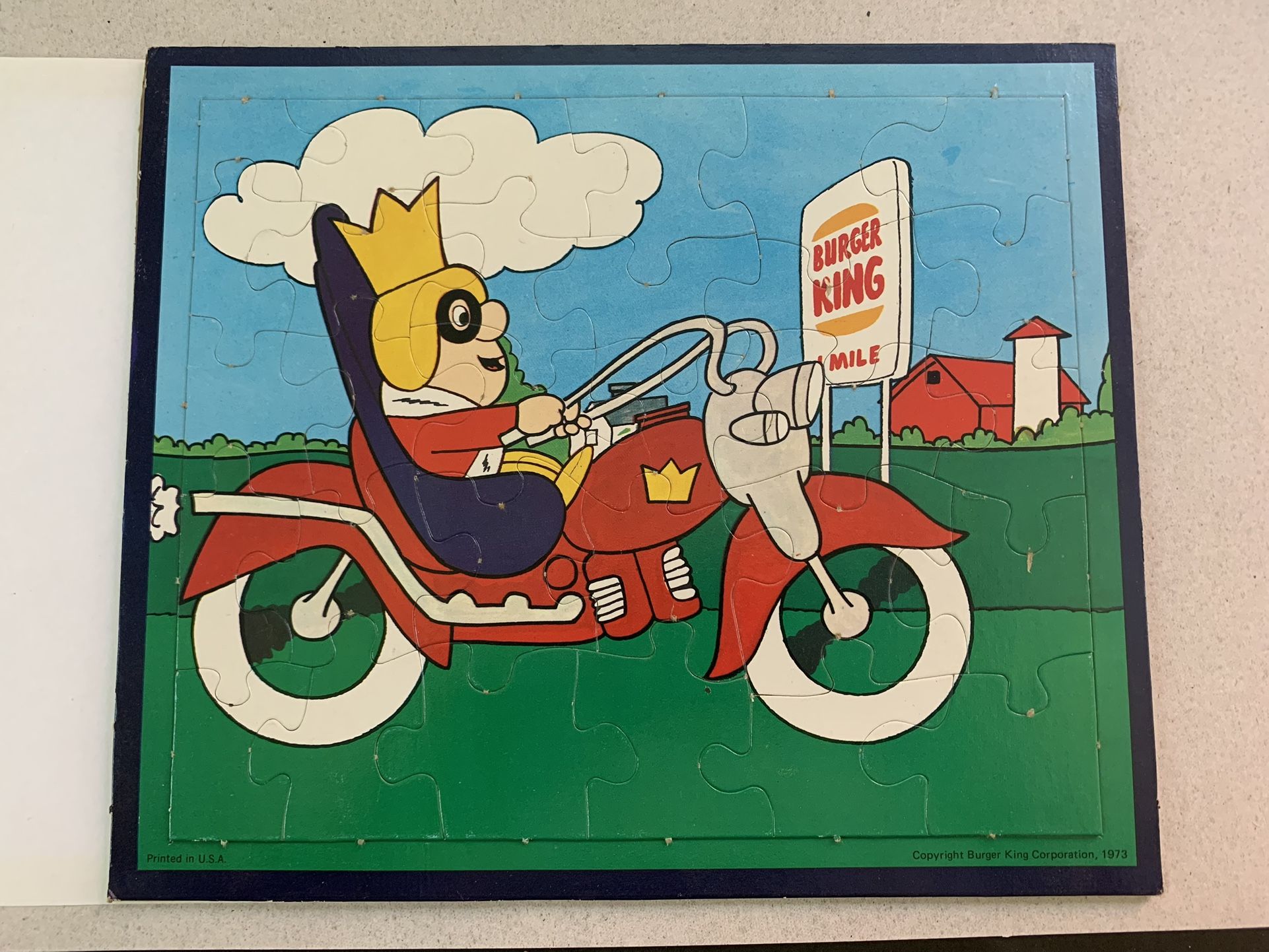 Burger King Puzzle 1973