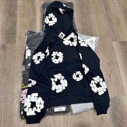 Denim Tear Black Hoodie Size Small