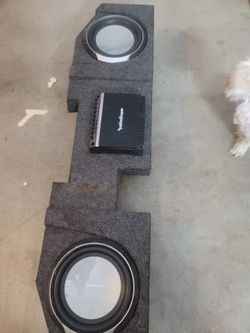 Subwoofers- Rockford Fosgate with Amp