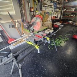 10" Miter Saw And Portable Folding Stand