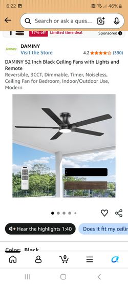 52 inch ceiling fan with light new in box pick up in pomona $50