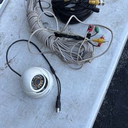 Color Security camera With Long Extension Cable