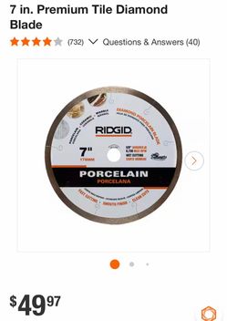 7 in. Premium Tile Diamond Blade
