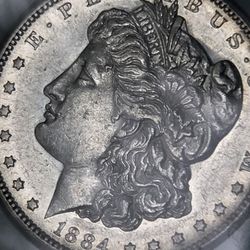 RARE 1884 S MORGAN SILVER DOLLAR