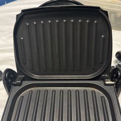 grilled it works very good and clean George forman grilled