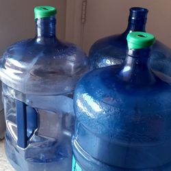 3 Clean and ready to use water bottles 5 Gallons all for $15