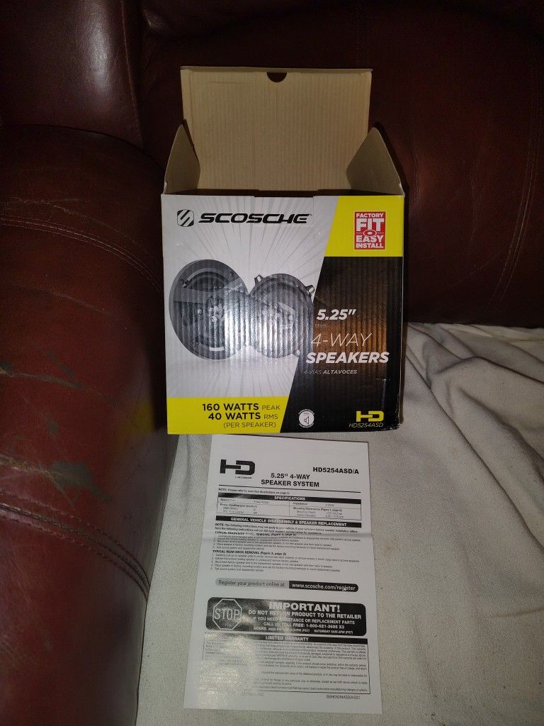 SCOSCHE 5.25" 4 WAY SPEAKERS