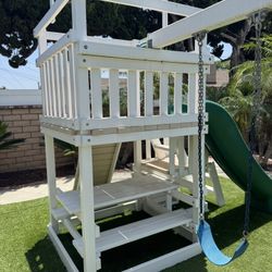 Swing Set Swing Set  Heavy Duty Vinyl Covered Wood