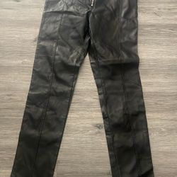 New H & M Medium Black Leather Pants Women Cat Women Halloween Medium