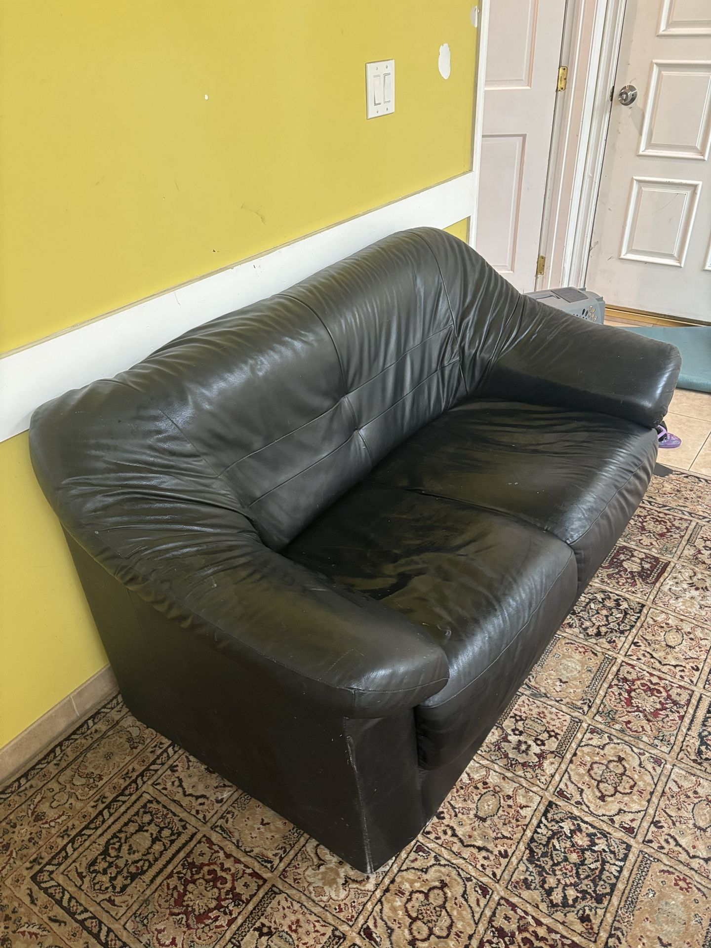 Leather sofa