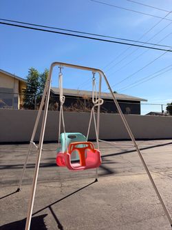 Toddler Baby Swing Set with Stand